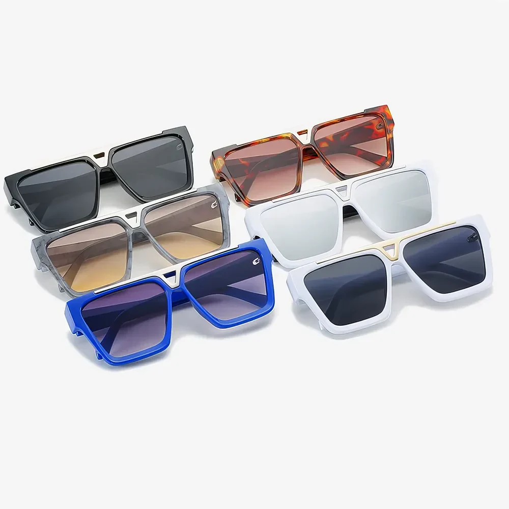 Gradient Lens Shield Sunglasses - Image 16