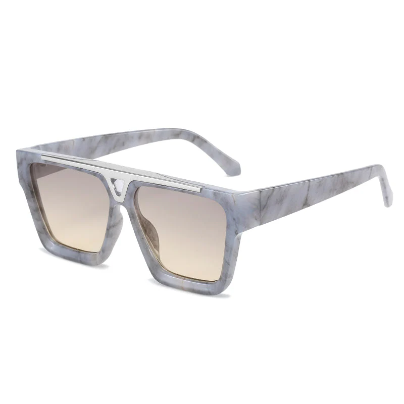 Gradient Lens Shield Sunglasses - Image 4