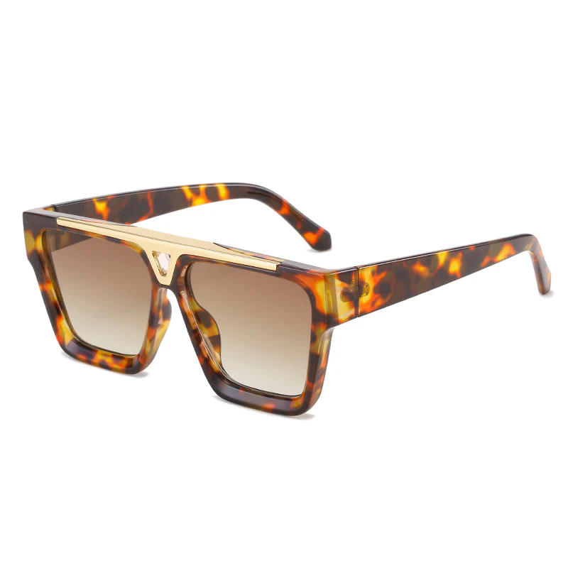 Gradient Lens Shield Sunglasses - Image 7