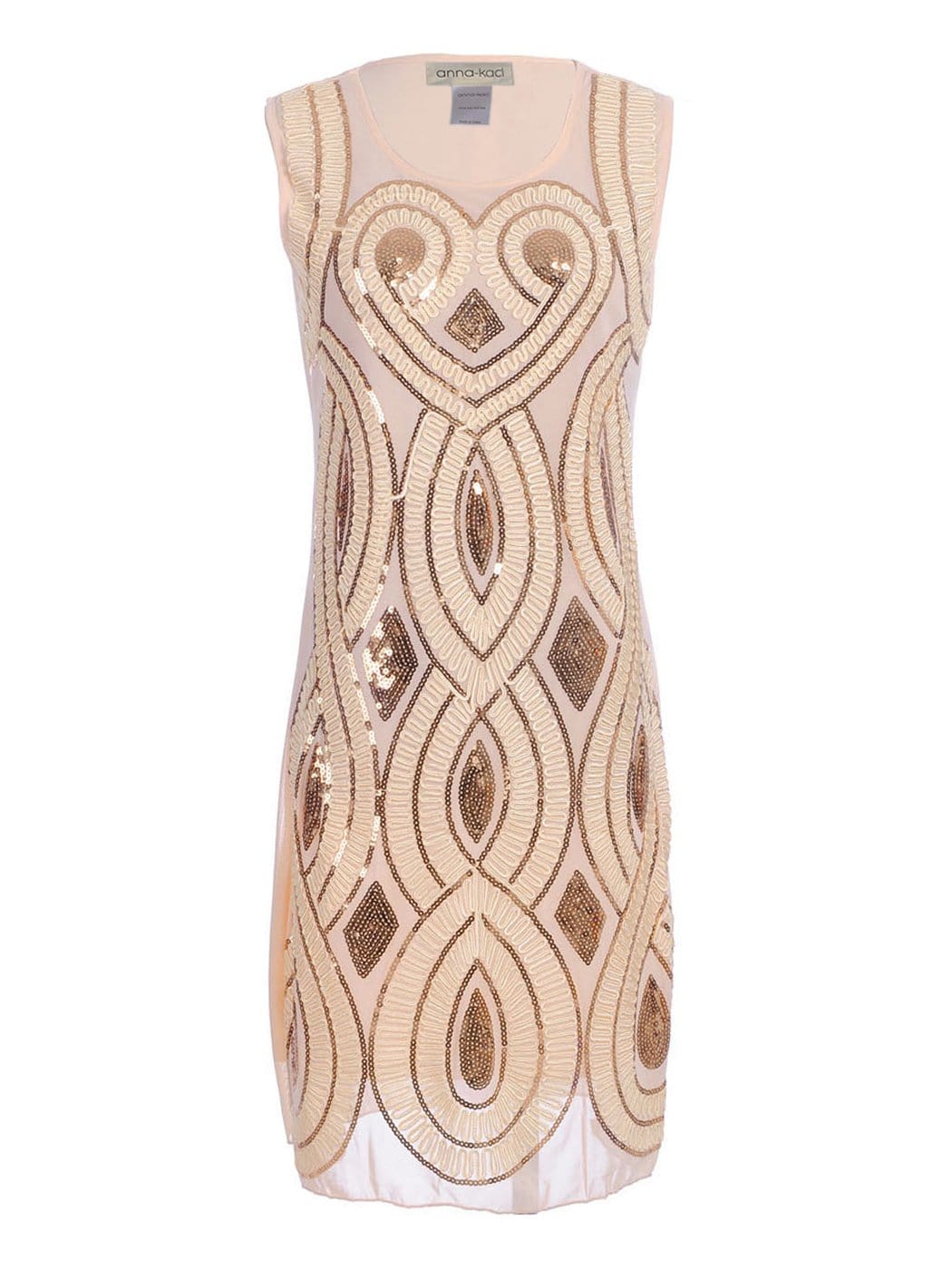 Great Gatsby Art Deco Sleeveless Dress - Image 2