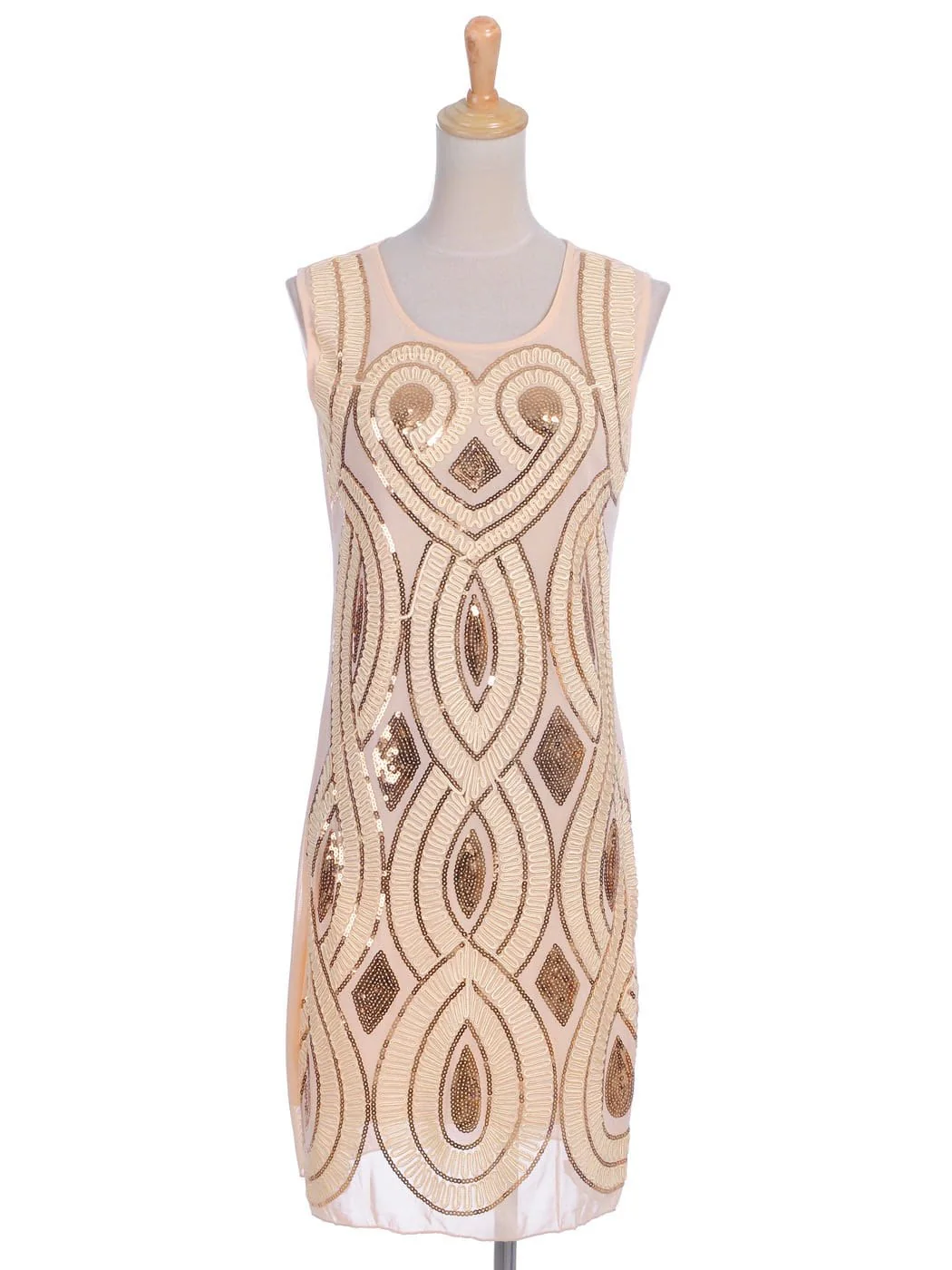 Great Gatsby Art Deco Sleeveless Dress - Image 3