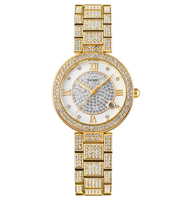 Gypsophila Diamond Watch Shiny Rose Gold Quartz Watch - Image 3