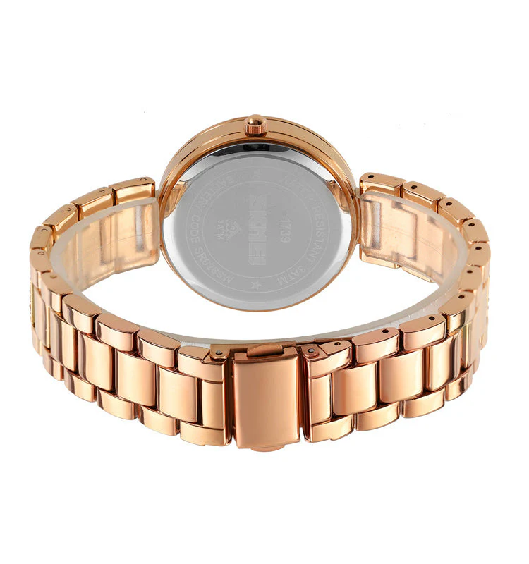 Gypsophila Diamond Watch Shiny Rose Gold Quartz Watch - Image 6