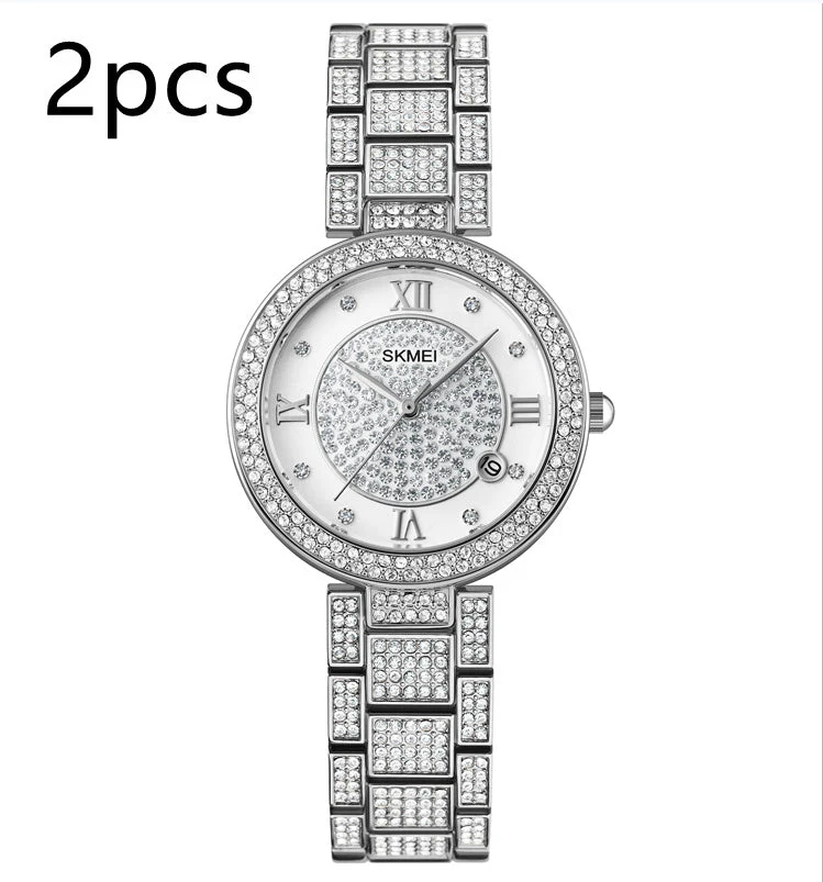 Gypsophila Diamond Watch Shiny Rose Gold Quartz Watch - Image 7