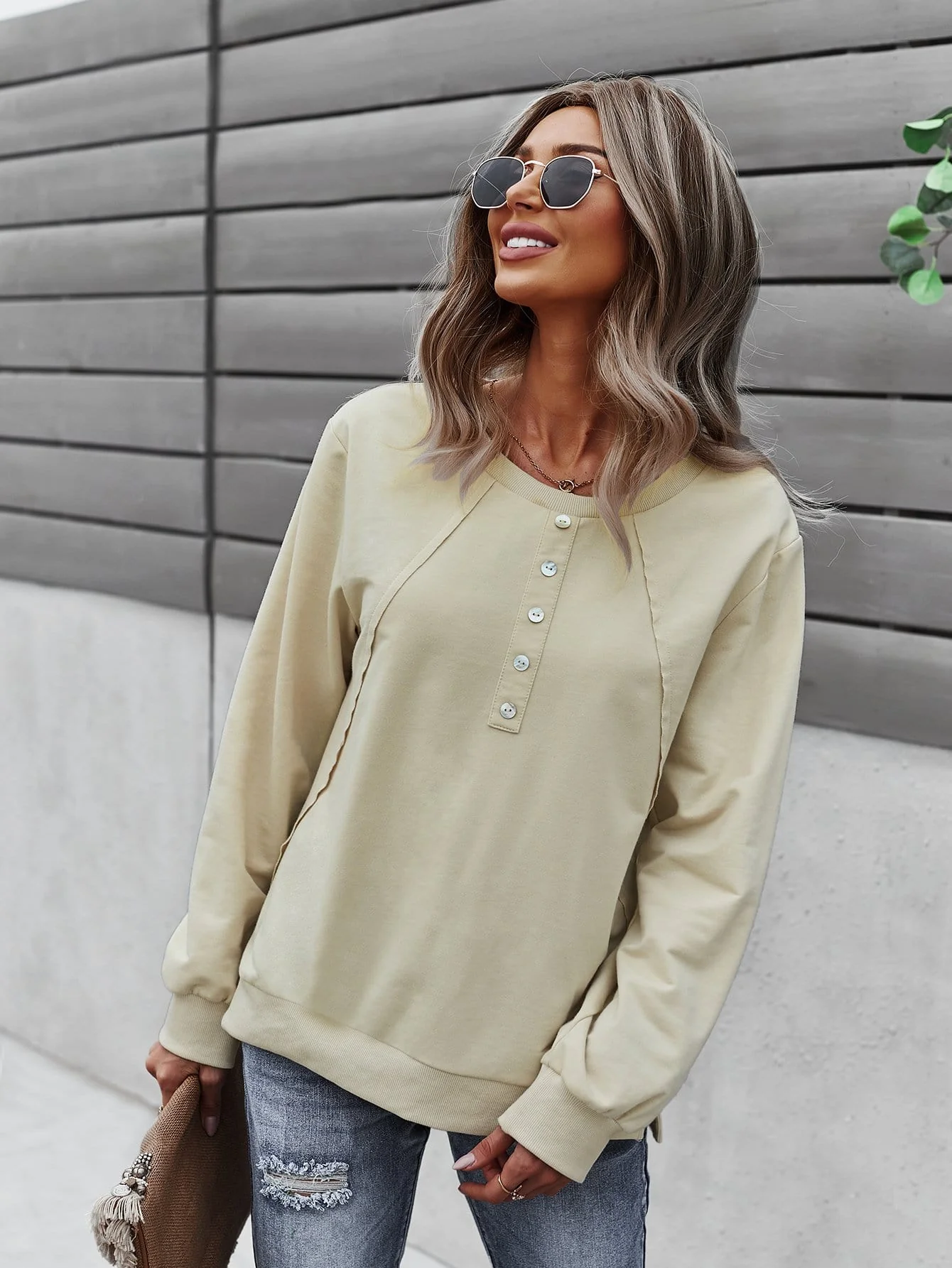 Half Button Front Sweater - Image 16