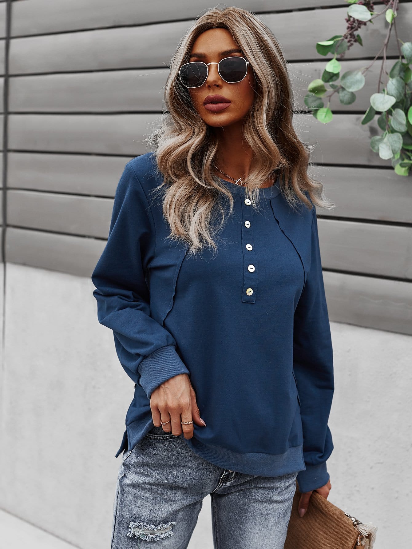 Half Button Front Sweater - Image 20