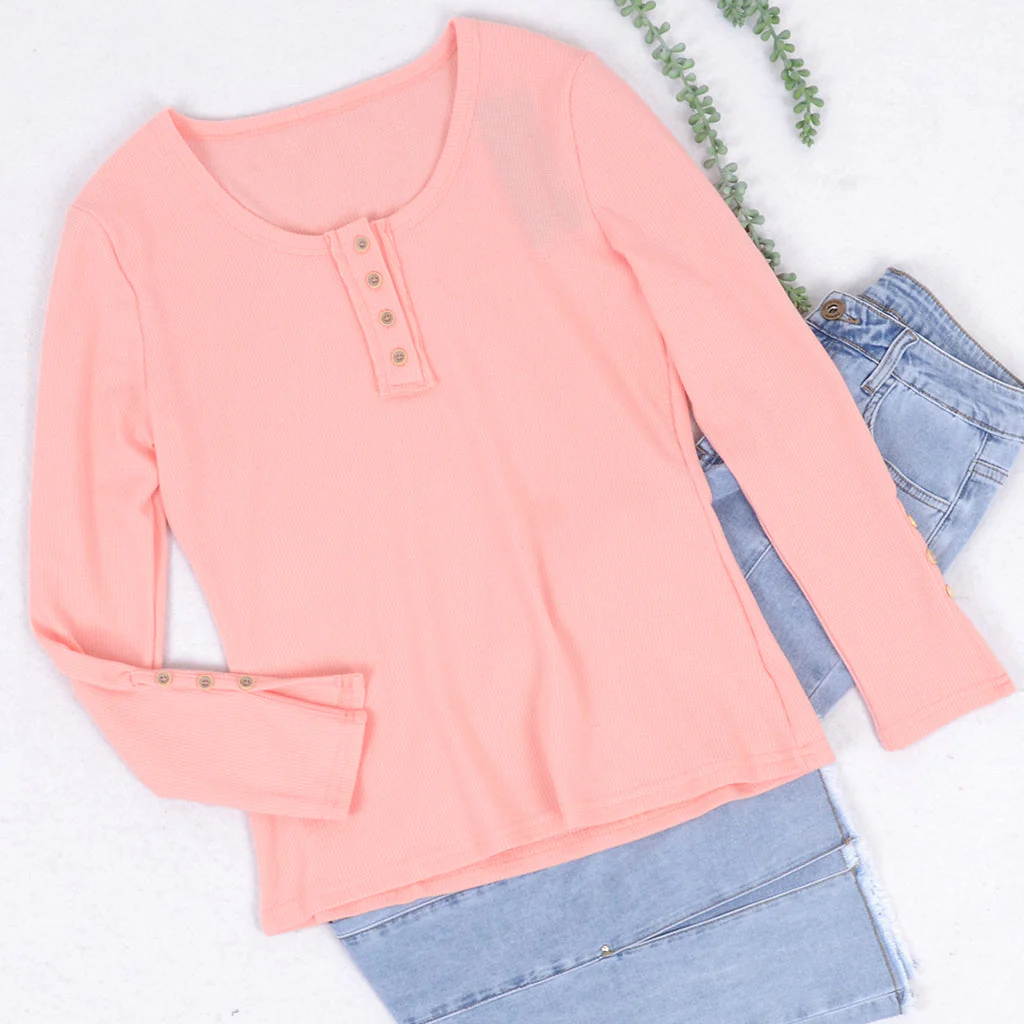 Half Button Placket Tee - Image 8