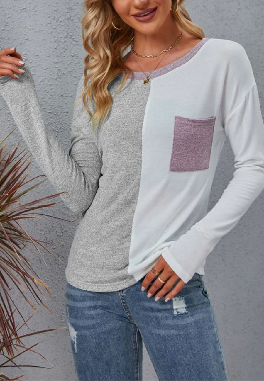 Half Color Block Sweater - Image 13