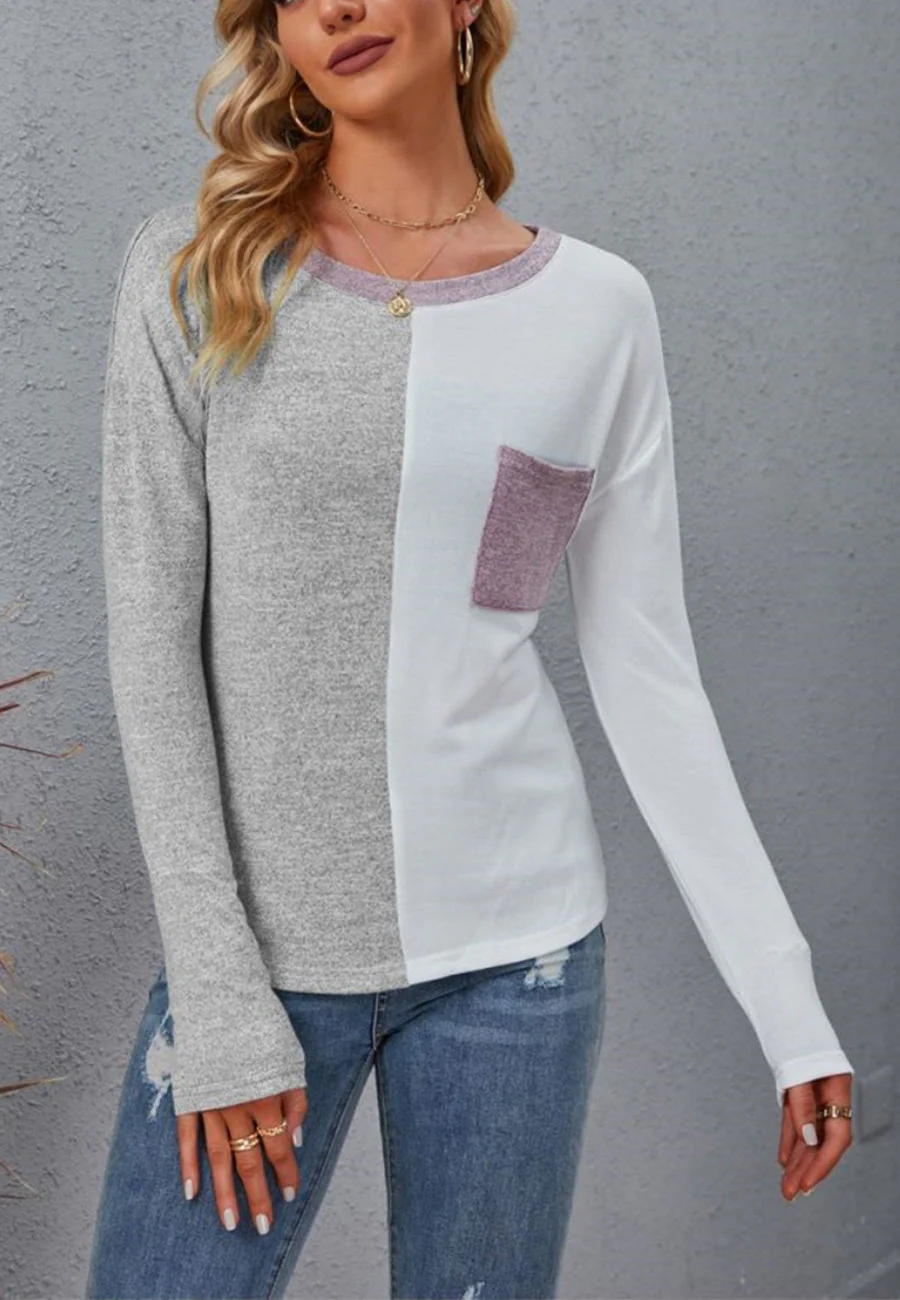 Half Color Block Sweater - Image 14