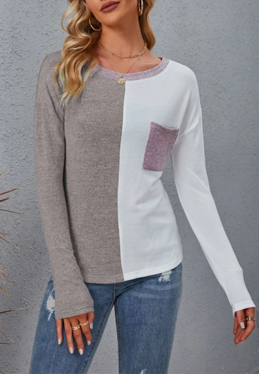 Half Color Block Sweater - Image 22