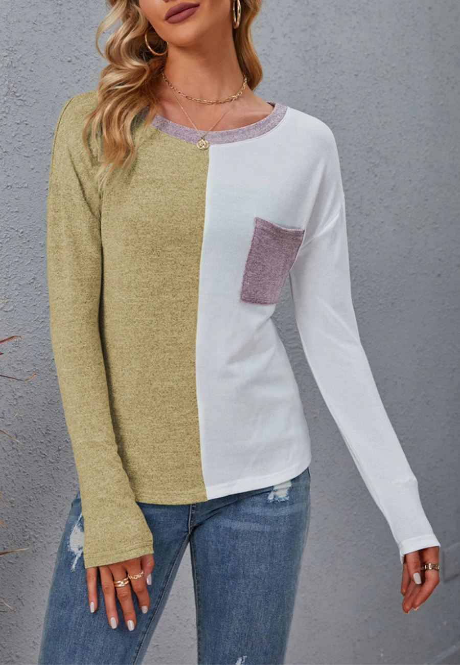 Half Color Block Sweater - Image 23