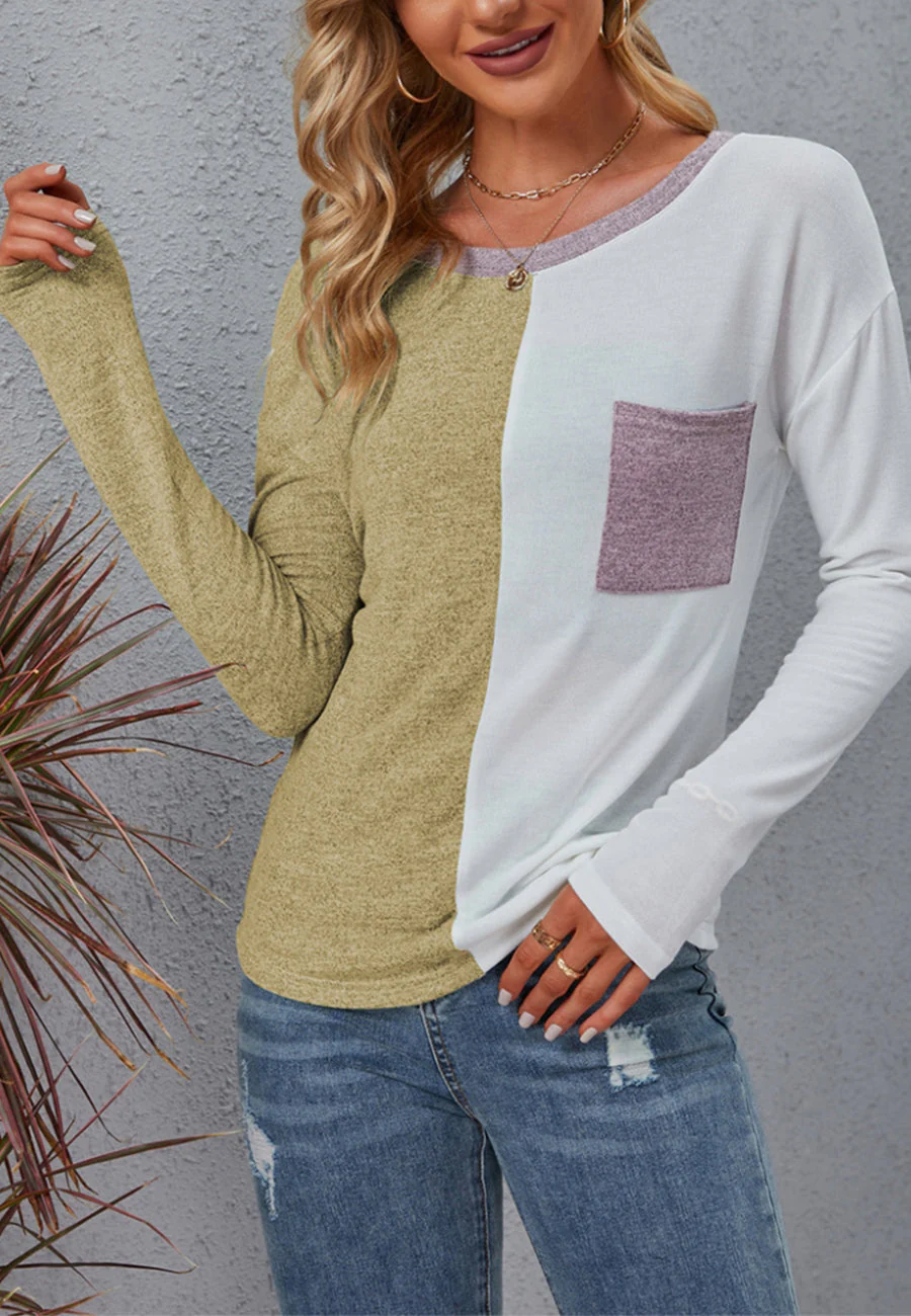Half Color Block Sweater - Image 24