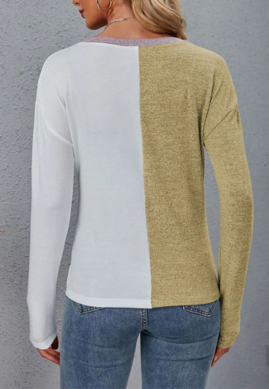 Half Color Block Sweater - Image 27