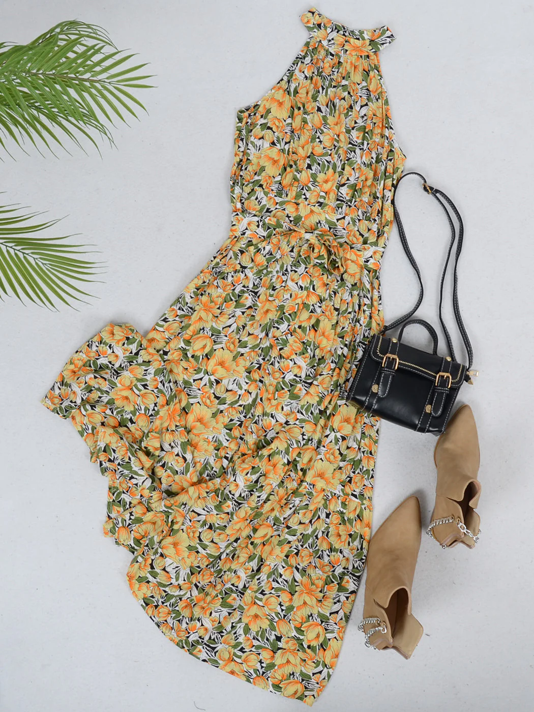 Halter Neck Ruffle Maxi Dress - Image 24
