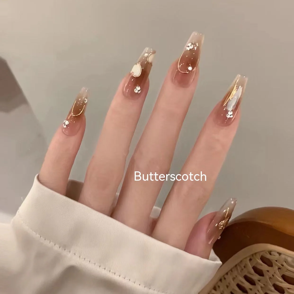 Handmade A Heart Of Love Finished Wearable Nail Sticker - Image 8