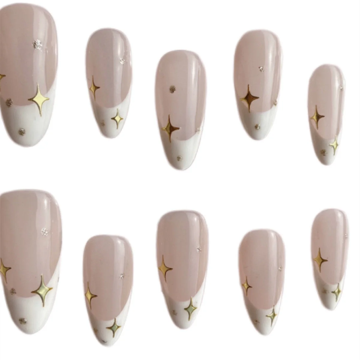 Handmade Advanced Style Almond French Finished Manicure - Image 7