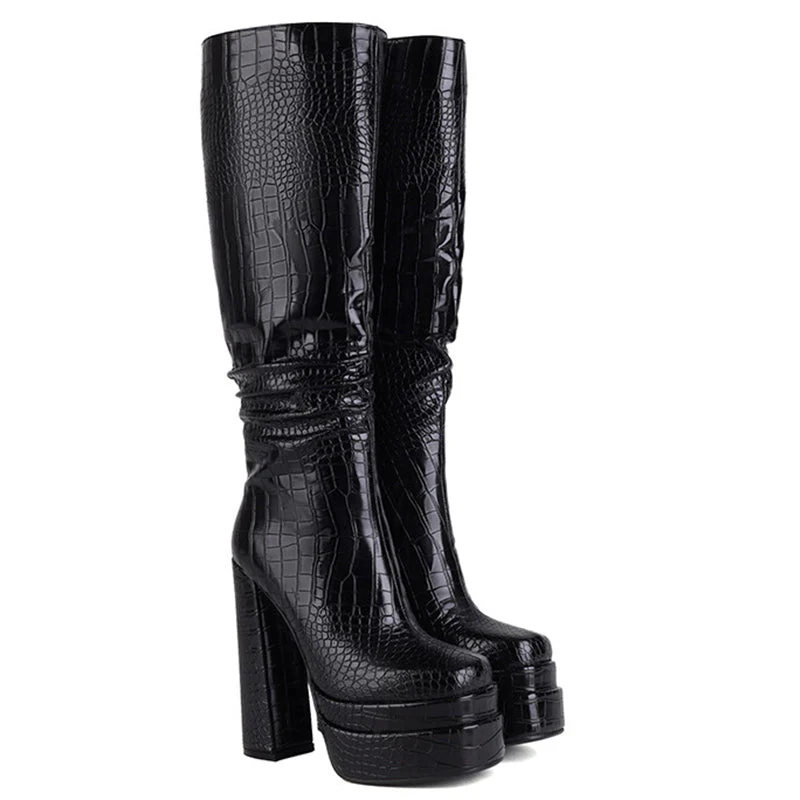 Handmade Chunky Heels Shoes - Image 10