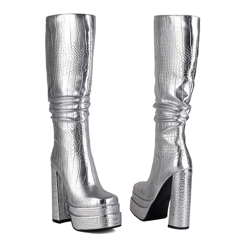 Handmade Chunky Heels Shoes - Image 8
