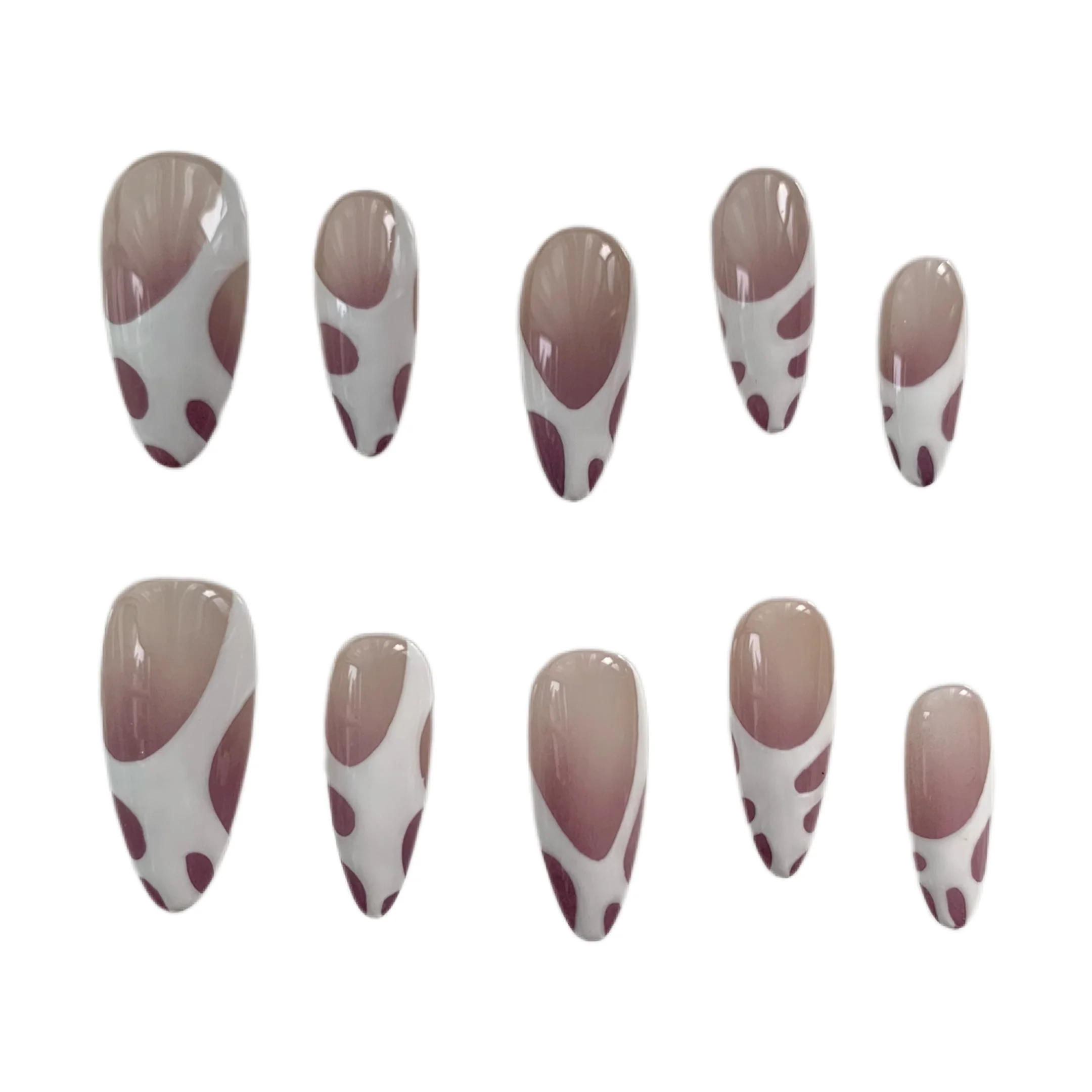 Handmade Custom Advanced Almond French Manicure - Image 9