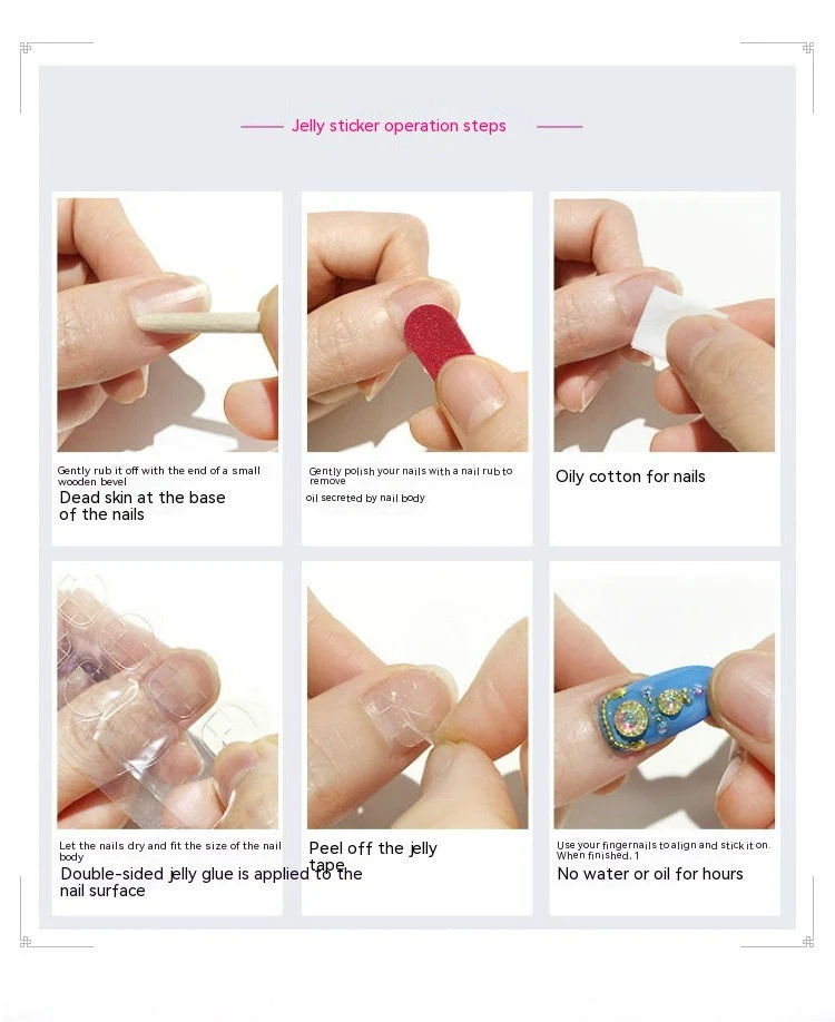Handmade Detachable Almond Wear Nail Stickers - Image 10