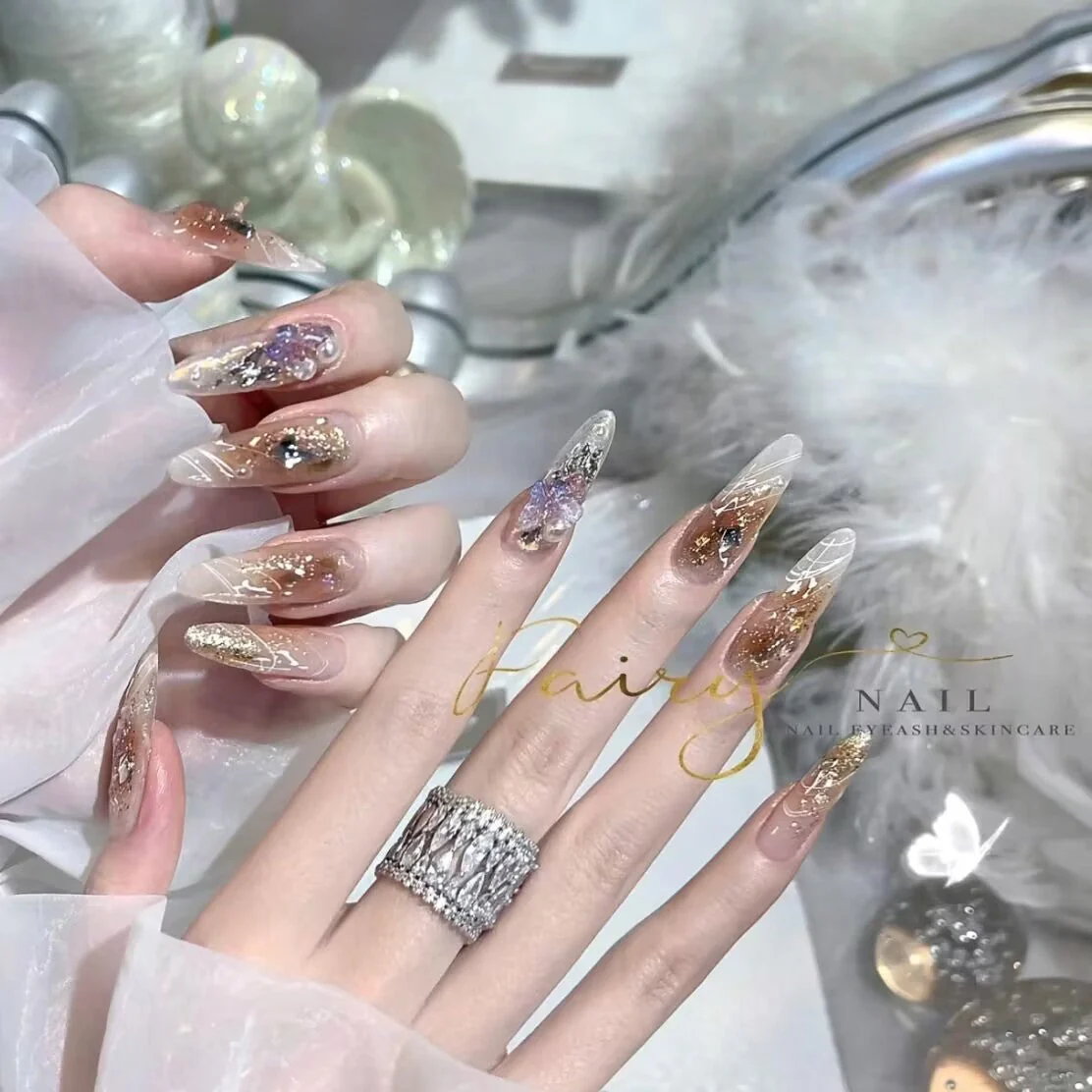 Handmade Detachable Almond Wear Nail Stickers - Image 5