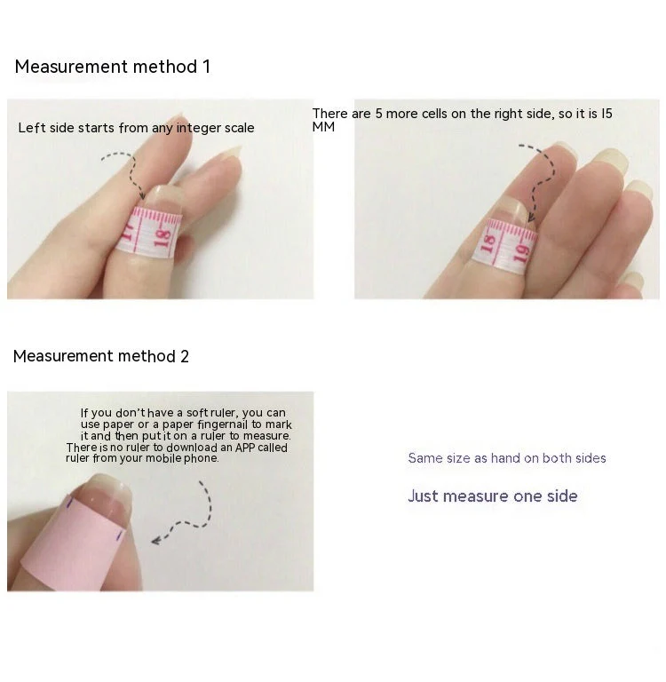 Handmade Detachable Almond Wear Nail Stickers - Image 8
