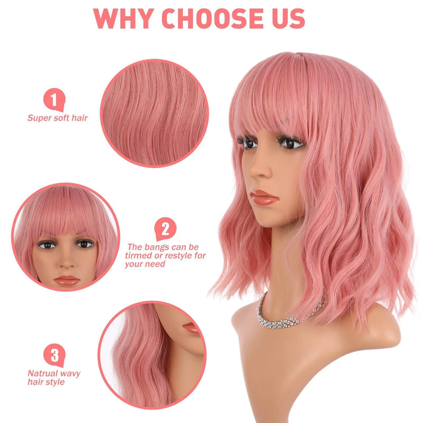 Head Fluffy Chemical Fiber Wig - Image 4