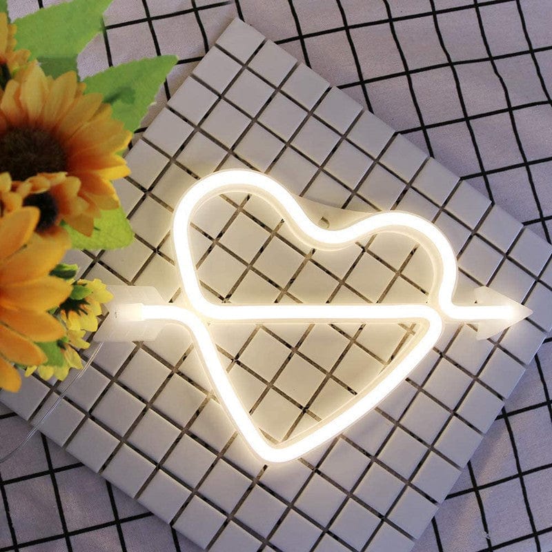 Heart & Arrow Neon Light Sign - Image 4