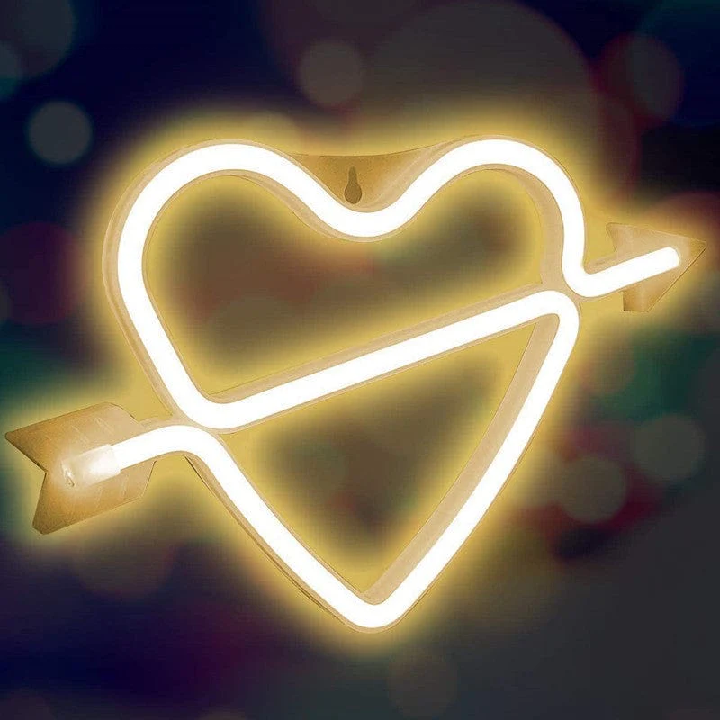 Heart & Arrow Neon Light Sign - Image 5