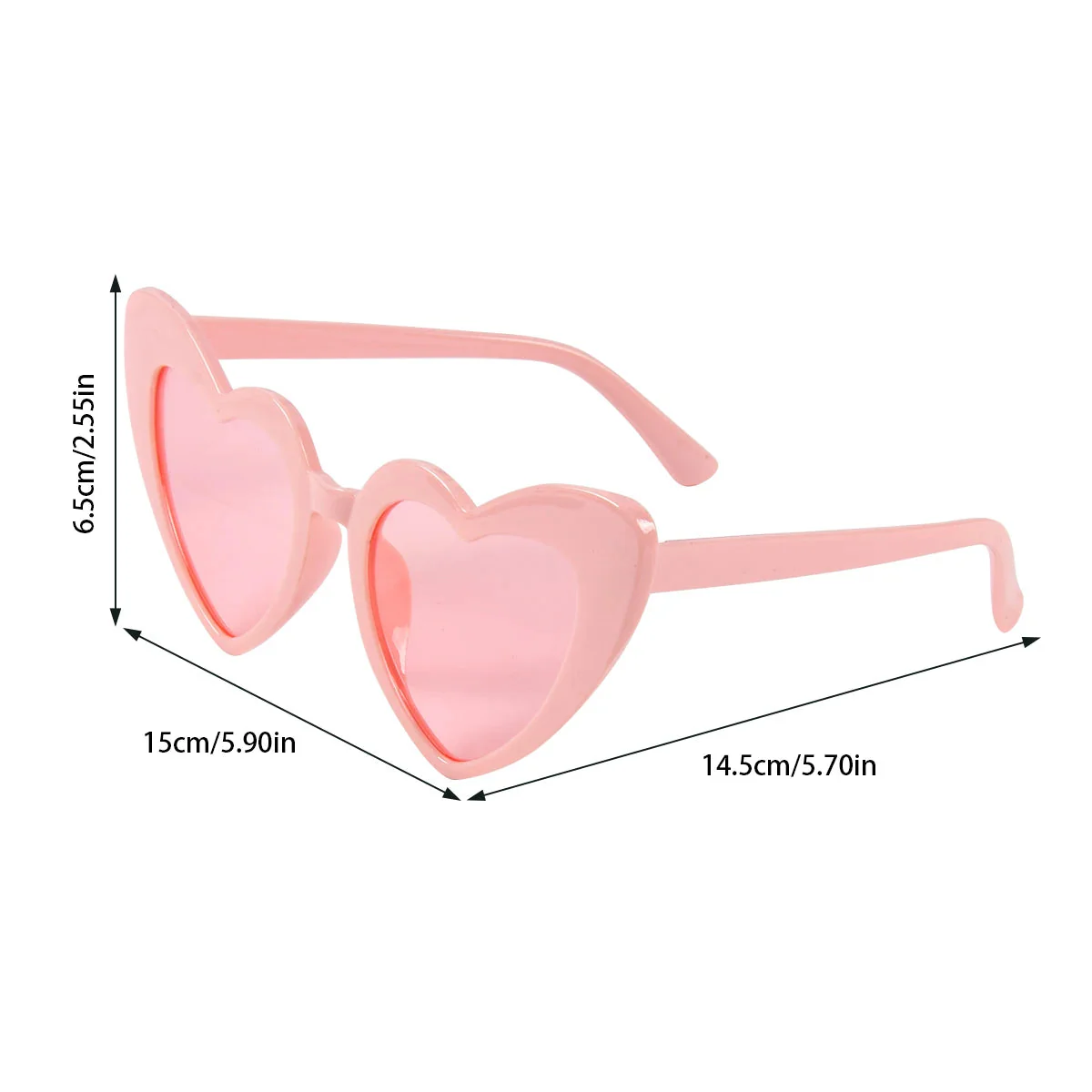 Heart-Shaped Cat Eye Sunglasses for Women - Image 12