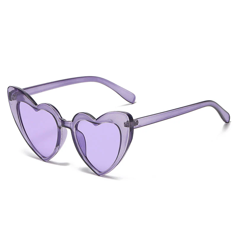 Heart-Shaped Rhinestone Cat Eye Y2K Sunglasses - Image 10