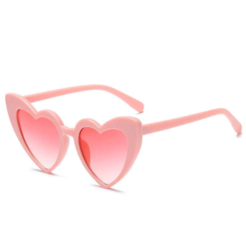 Heart-Shaped Rhinestone Cat Eye Y2K Sunglasses - Image 2