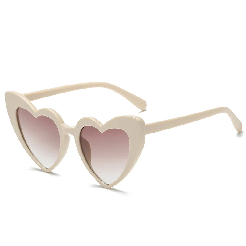 Heart-Shaped Rhinestone Cat Eye Y2K Sunglasses - Image 7