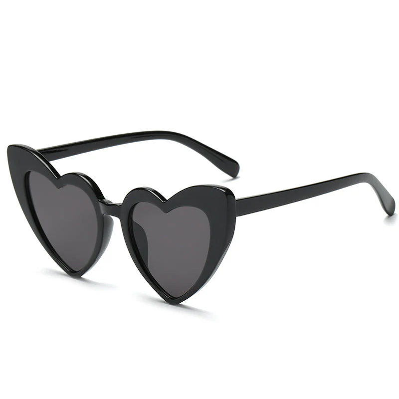 Heart-Shaped Rhinestone Cat Eye Y2K Sunglasses - Image 9