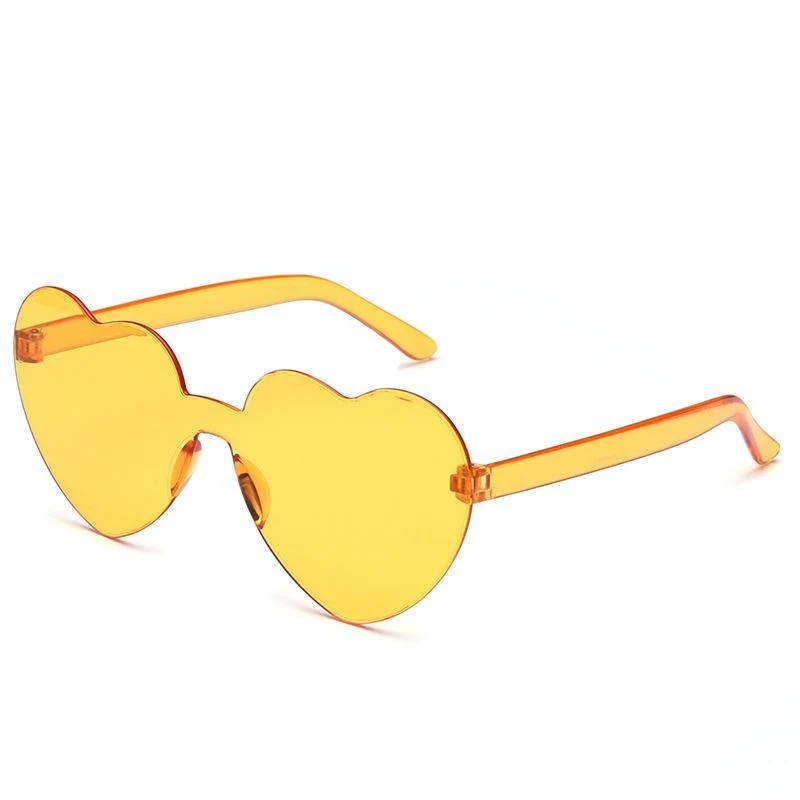 Heart-Shaped Rimless Polarized Sunglasses for Girls - Image 10