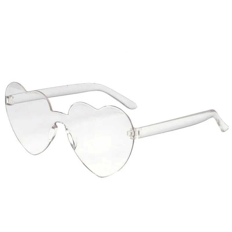 Heart-Shaped Rimless Polarized Sunglasses for Girls - Image 9
