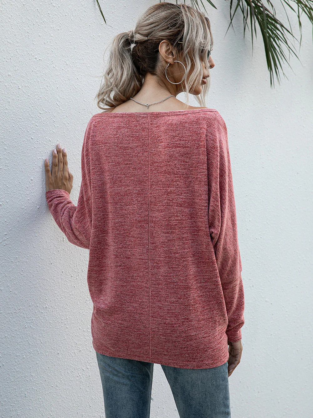 Heather Knit Boatneck Pullover - Image 12