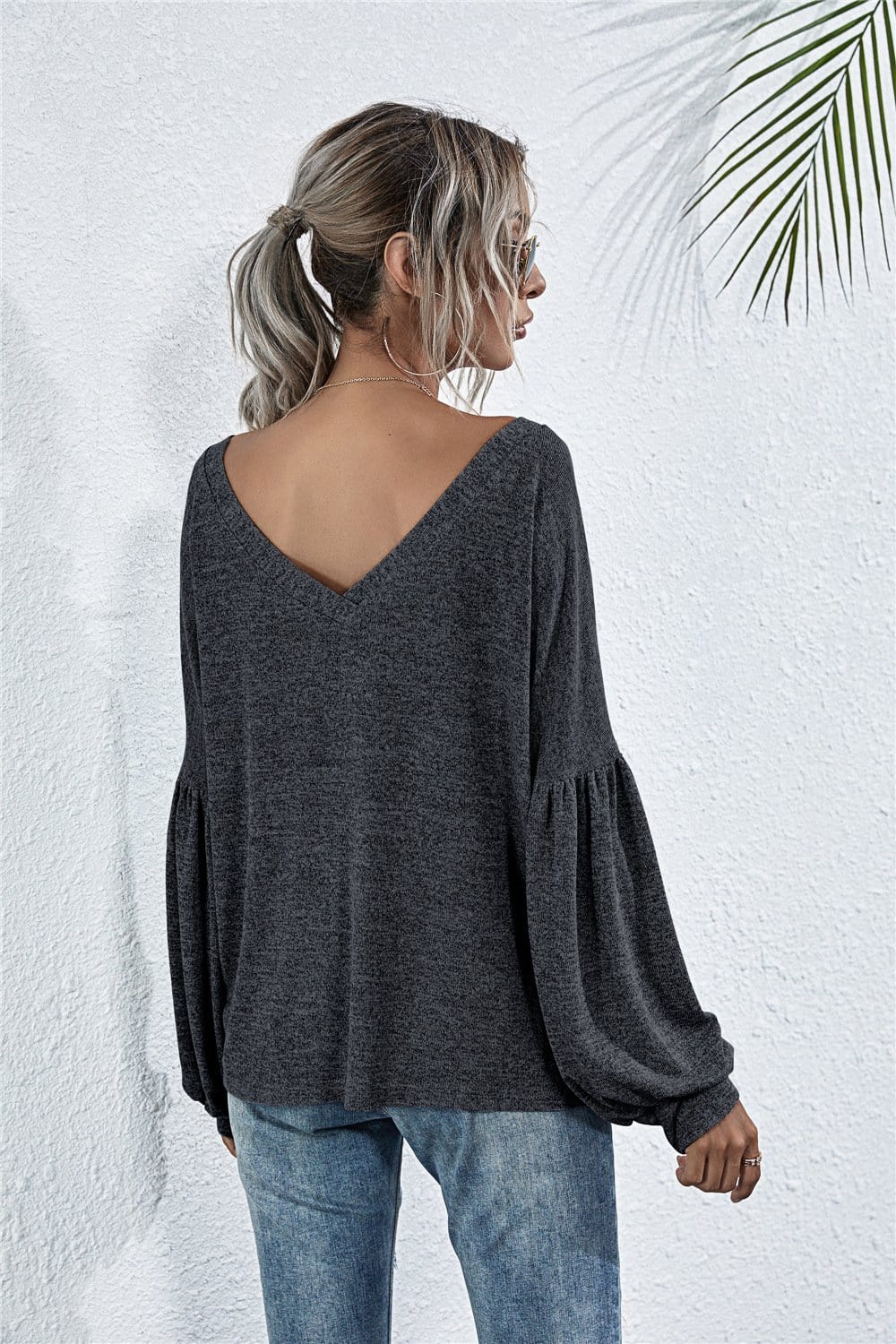 Heather Off-Shoulder Pocket Tunic - Image 5