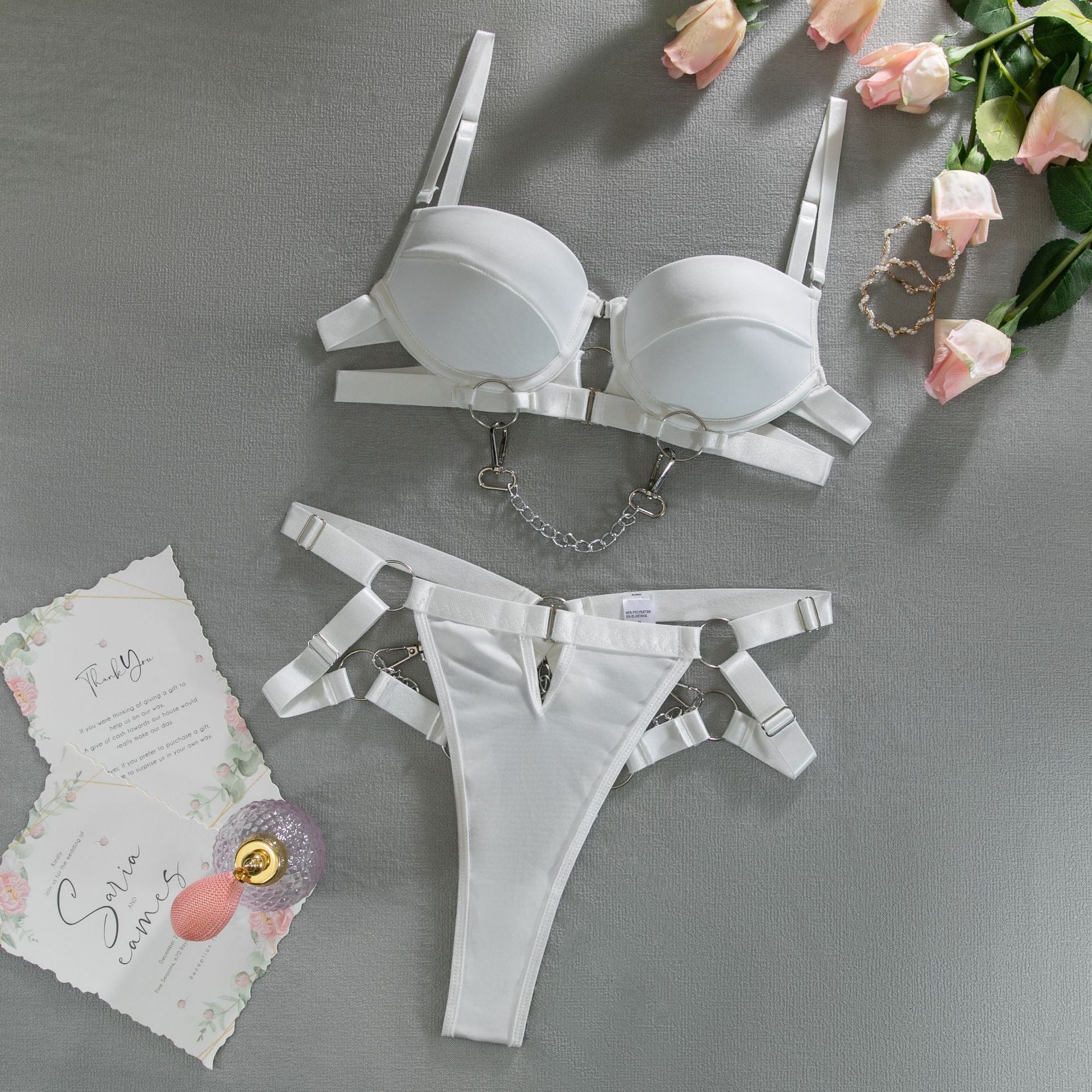 Heavy Duty Straps Sexy Lingerie Set - Image 4