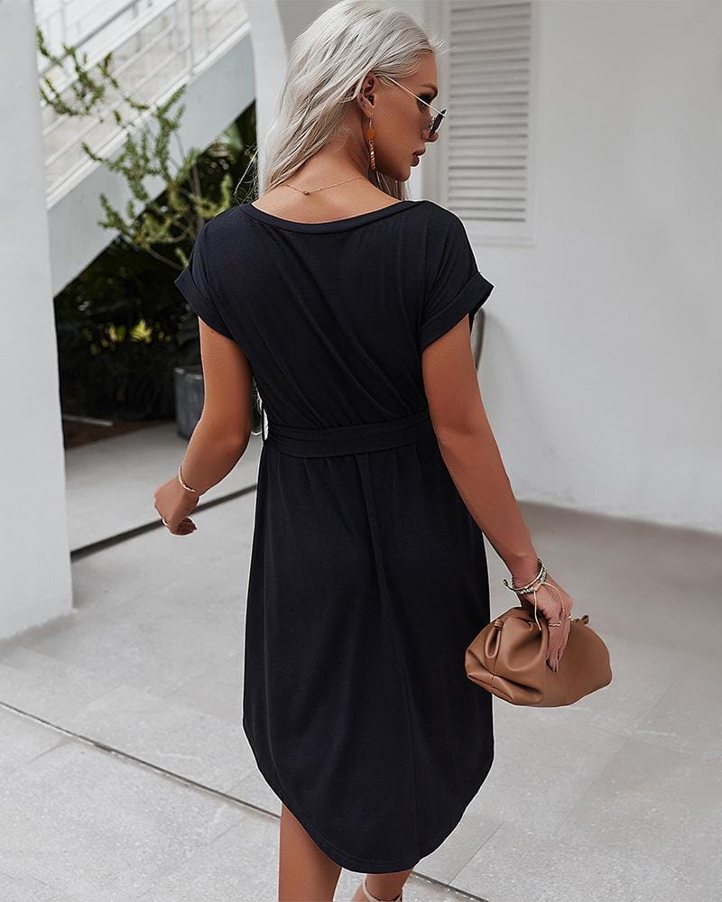 Henley Tie Front Dress - Image 5