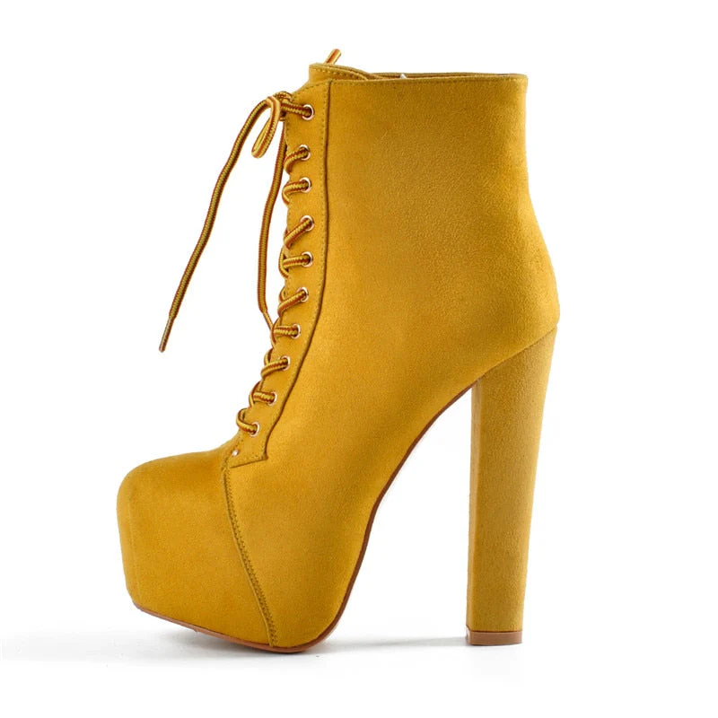 High Block Heel Booties - Image 2