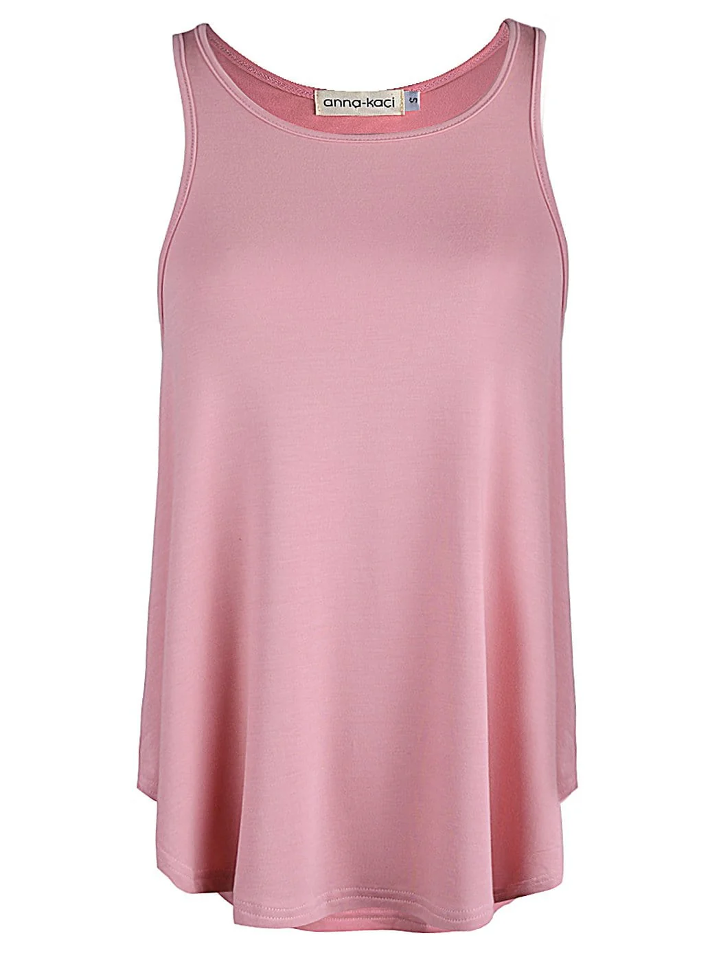 High Crewneck Casual Racerback Sleeveless Tank Top - Image 20