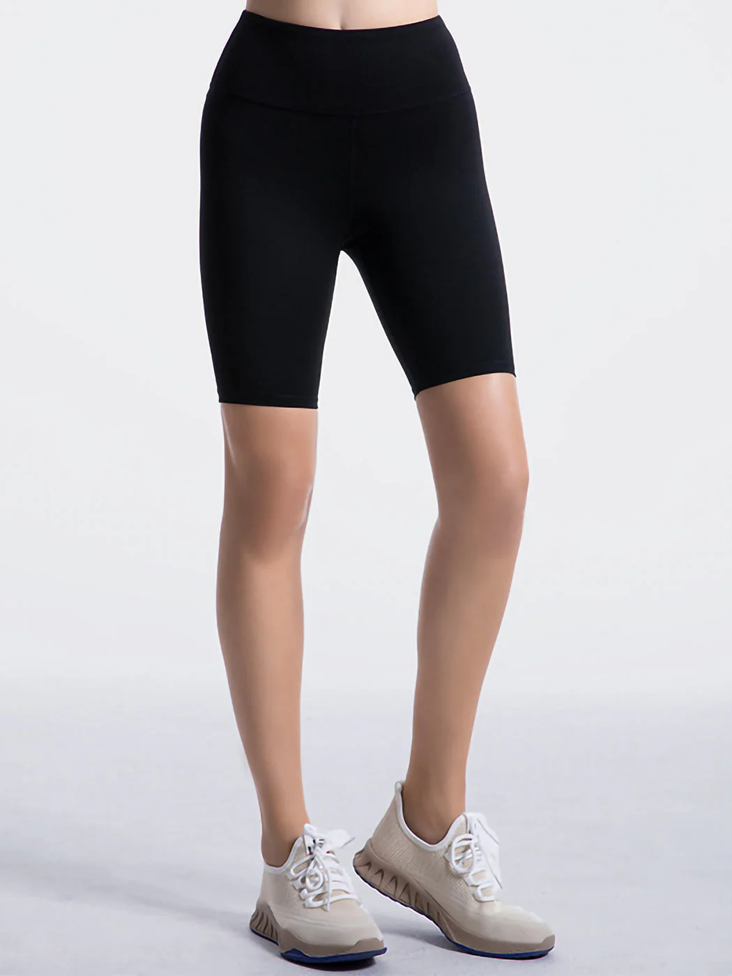 High Elastic Waist 10/11 Compression Yoga Shorts - Image 2