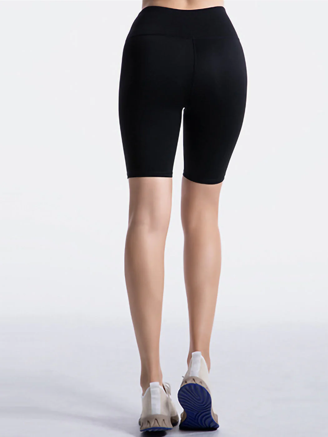 High Elastic Waist 10/11 Compression Yoga Shorts - Image 3