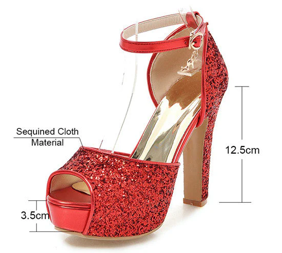 High Heel Platform Sandals - Image 14
