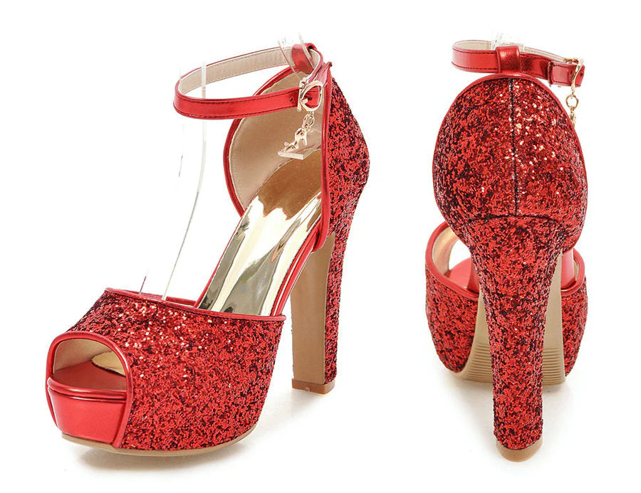 High Heel Platform Sandals - Image 15