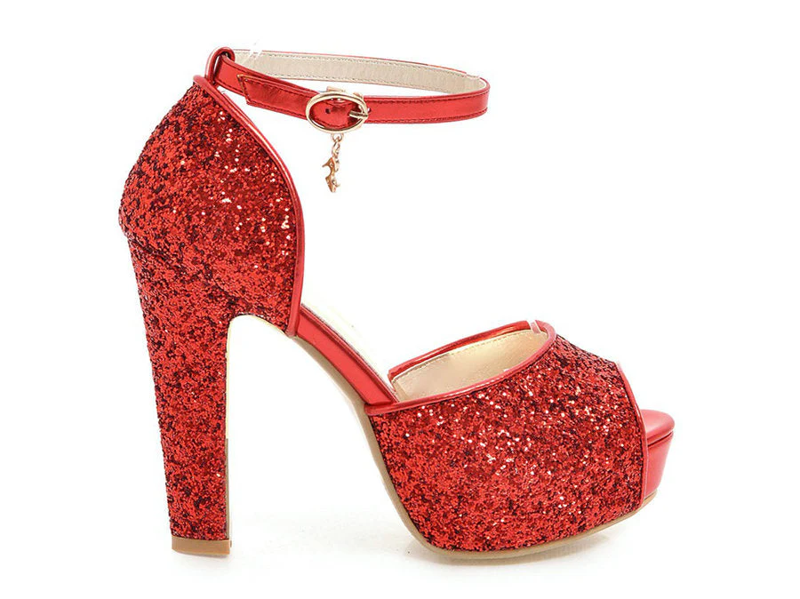 High Heel Platform Sandals - Image 17
