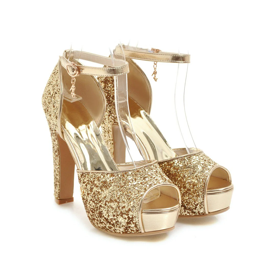 High Heel Platform Sandals - Image 2
