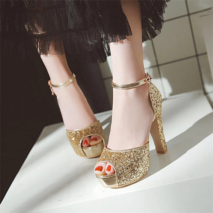 High Heel Platform Sandals - Image 20