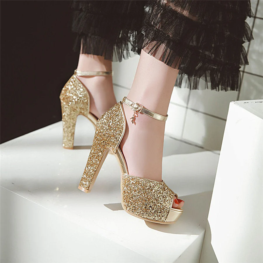 High Heel Platform Sandals - Image 21